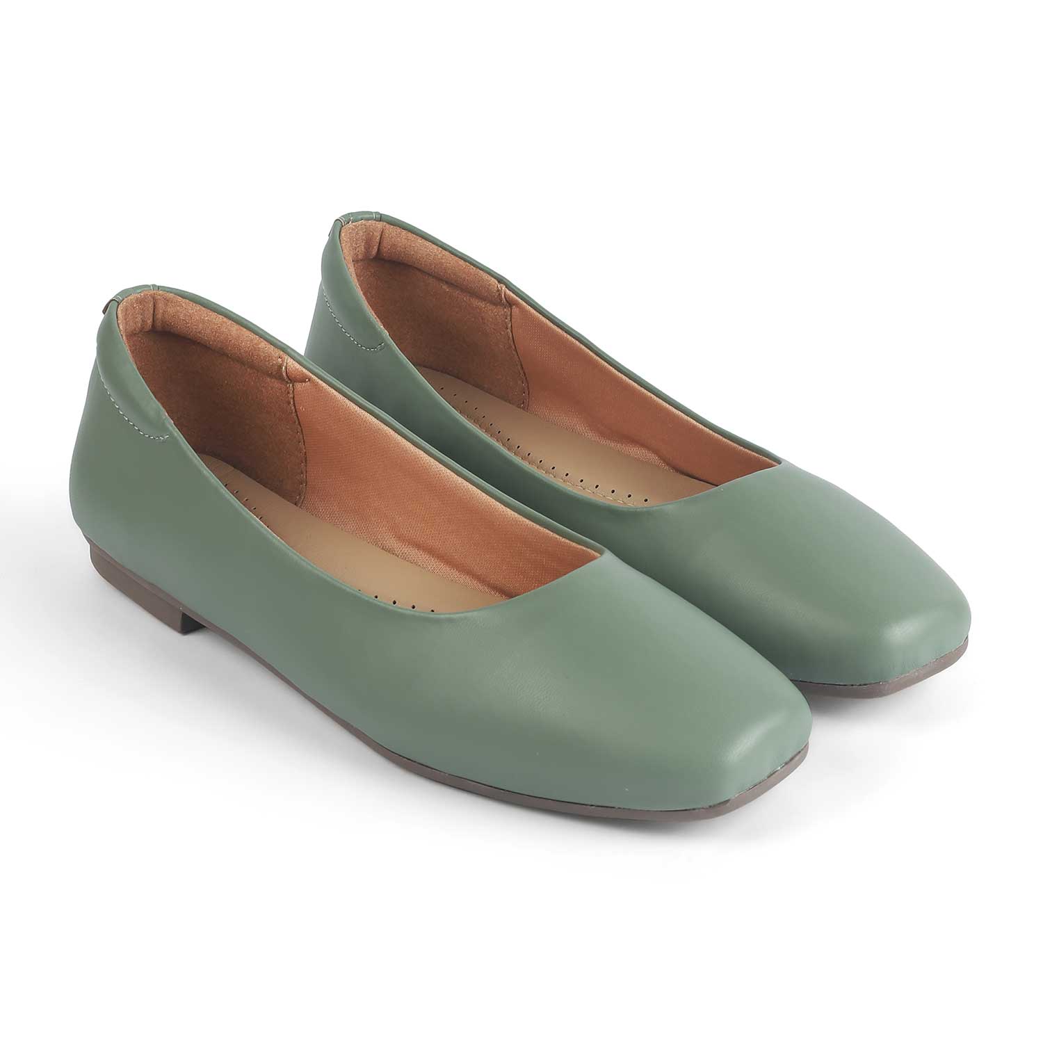 Tresmode Kiesta Green Women's Casual Ballerinas