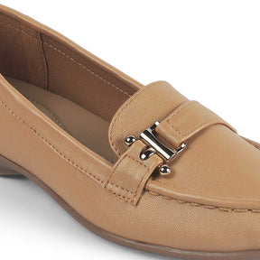 Tresmode Lasi Beige Women's Casual Loafers