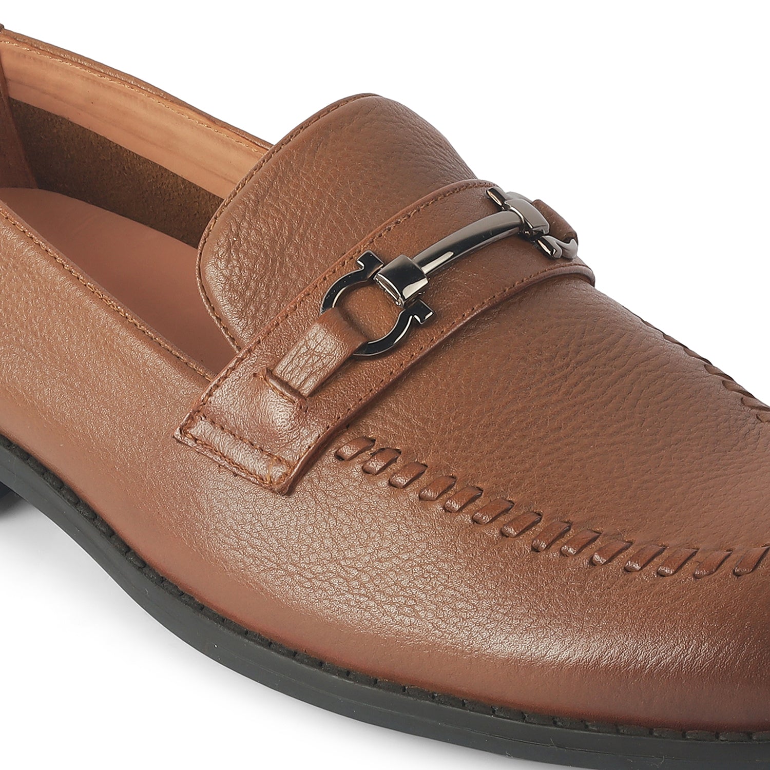 Tresmode Malwa Tan Men's Leather Loafers