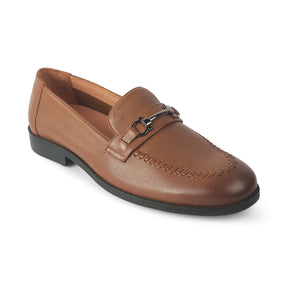 Tresmode Malwa Tan Men's Leather Loafers