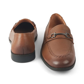 Tresmode Malwa Tan Men's Leather Loafers