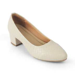 Tresmode Morco Cream Women's Dress Pumps