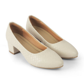 Tresmode Morco Cream Women's Dress Pumps