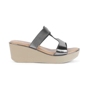 Tresmode Miglo Pewter Women's Dress Wedge Sandals