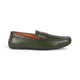 Tresmode Monto Green Men's Leather Penny Driving Loafers