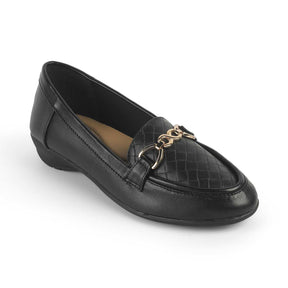 Tresmode Moro Black Women's Casual Loafers