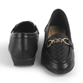 Tresmode Moro Black Women's Casual Loafers