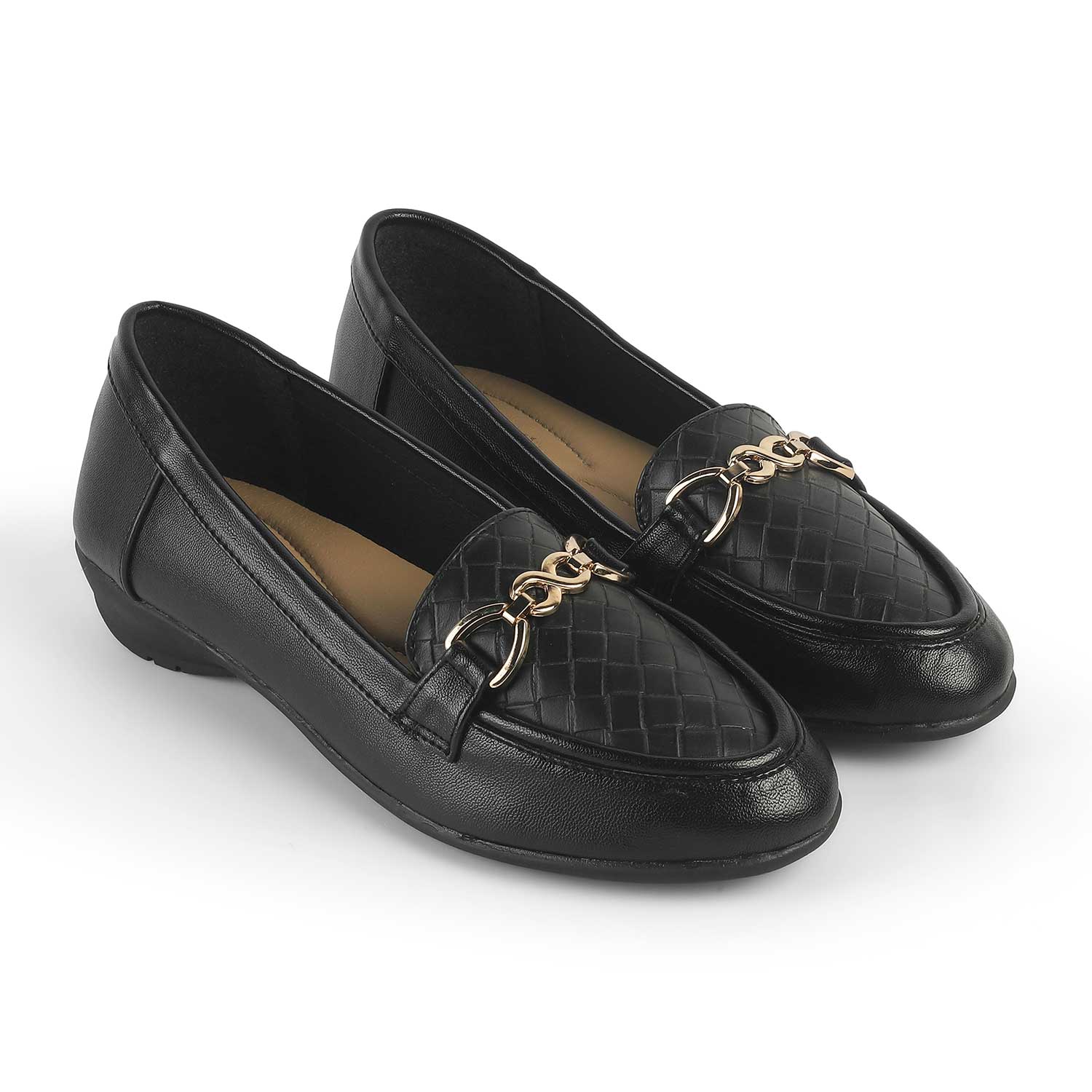 Tresmode Moro Black Women's Casual Loafers