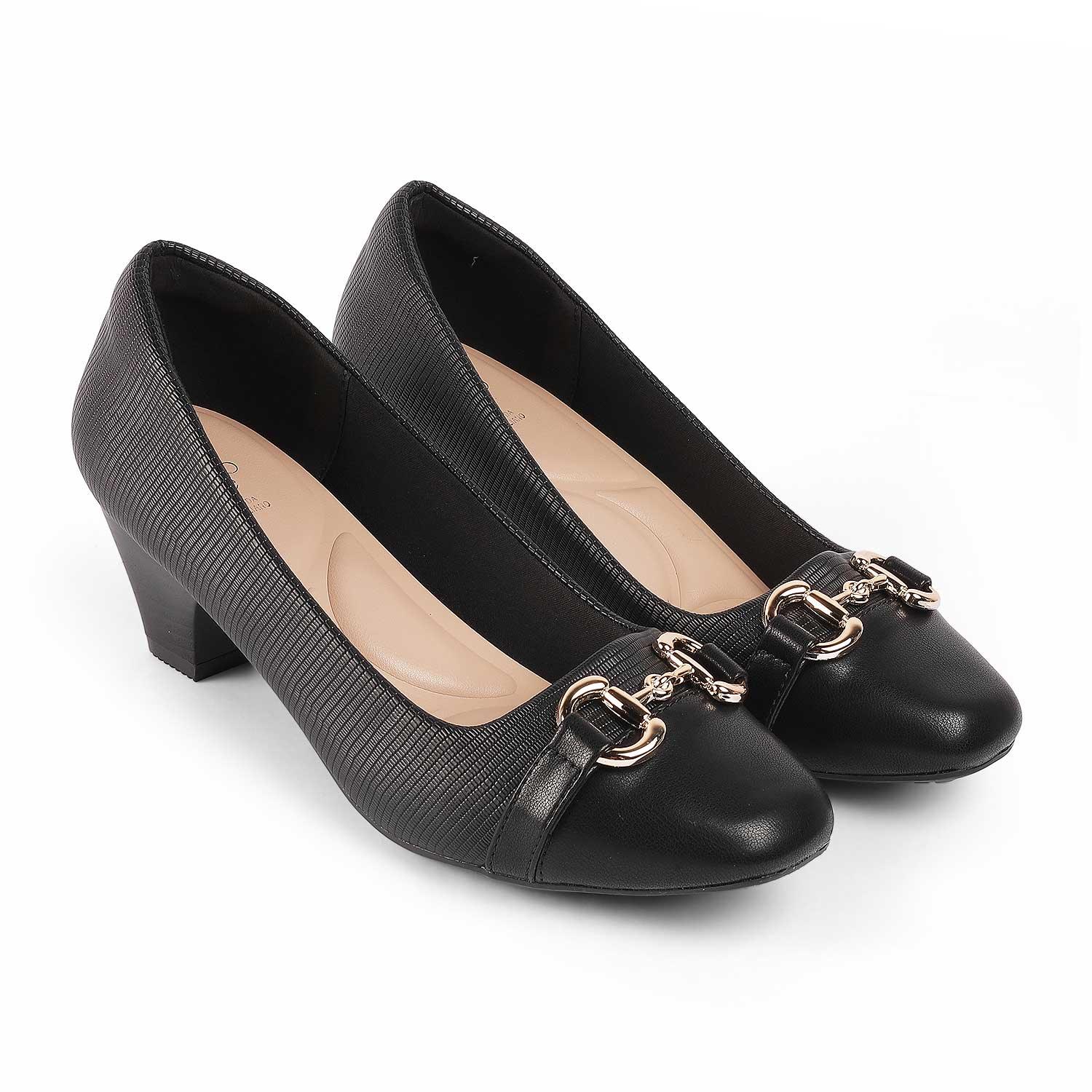 Tresmode Nova Black Women's Dress Pumps