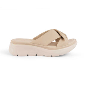 Tresmode Nozis Beige Women's Casual Wedge Sandals