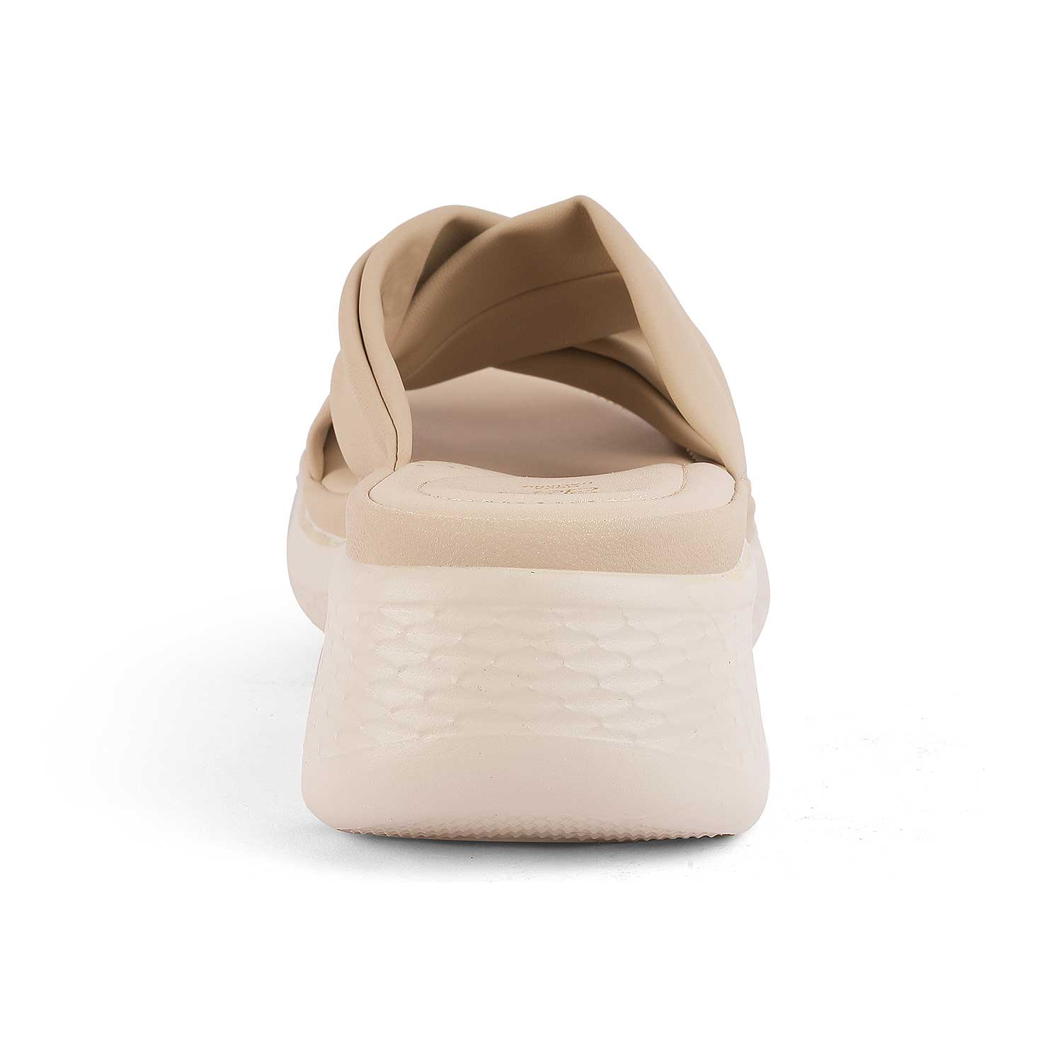 Tresmode Nozis Beige Women's Casual Wedge Sandals