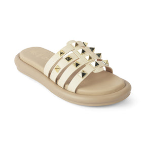 Women's Beige Platform Flats Tresmode