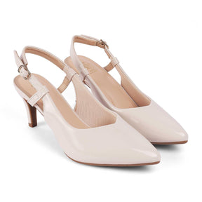 Tresmode Saka Off-white Women's Dress Pumps