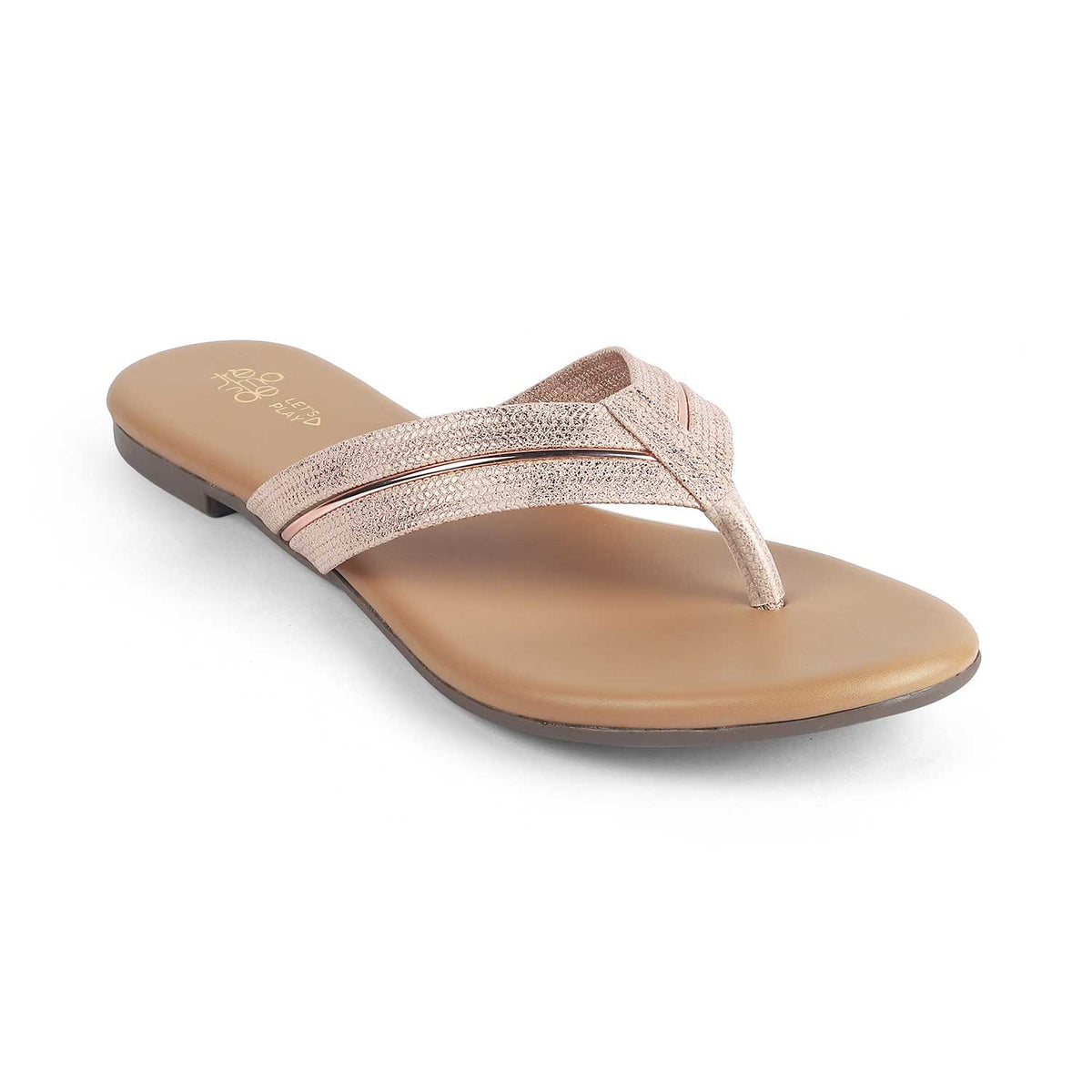 Women's Champagne Flats Tresmode