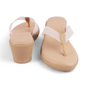 Tresmode Ternto Beige Women's Casual Wedge Sandals