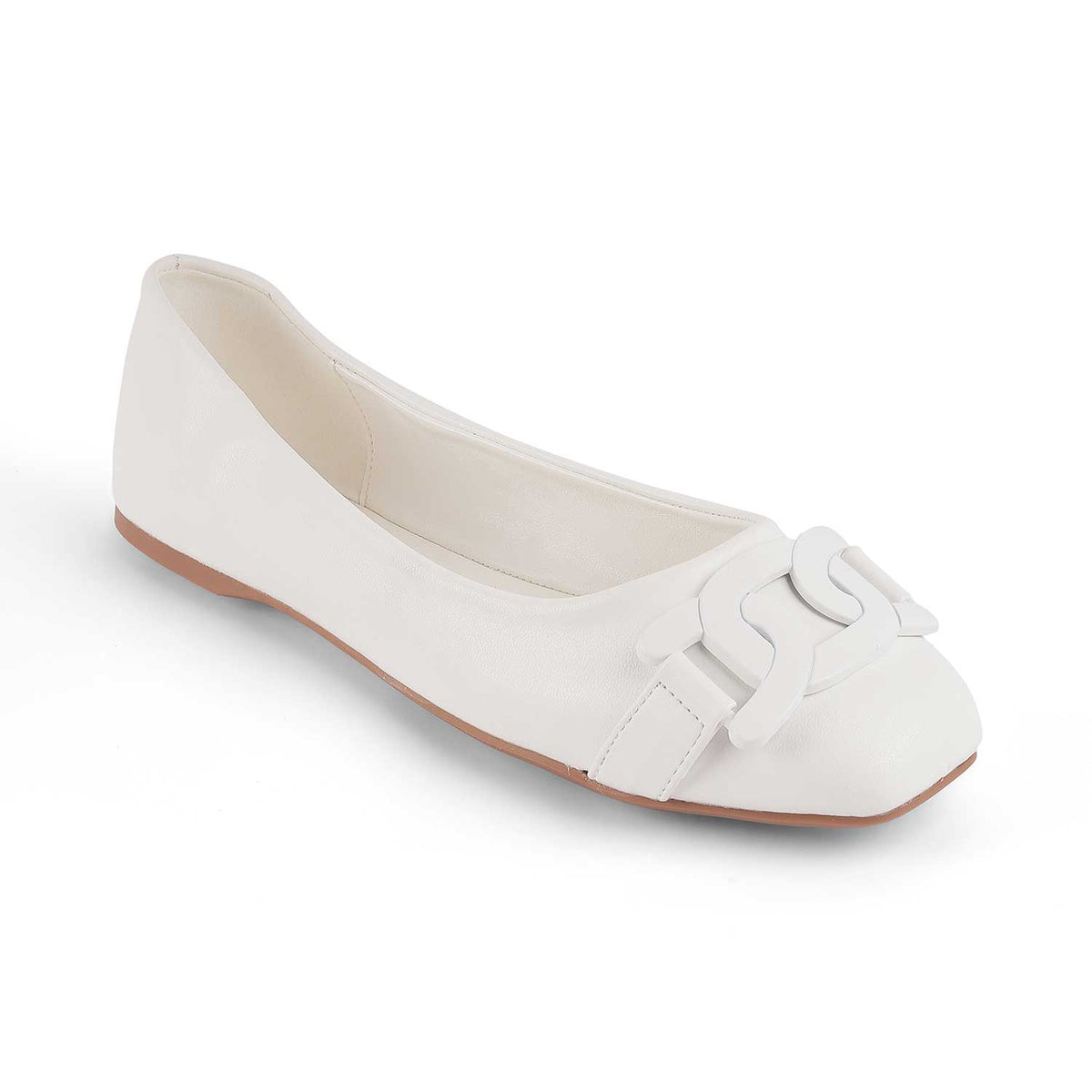 Tresmode Tresx White Women's Dress Ballerinas