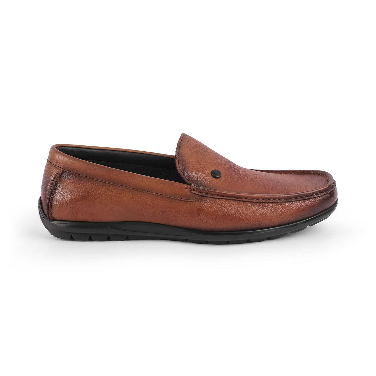 Tresmode Trev Tan Men's Leather Driving Loafers