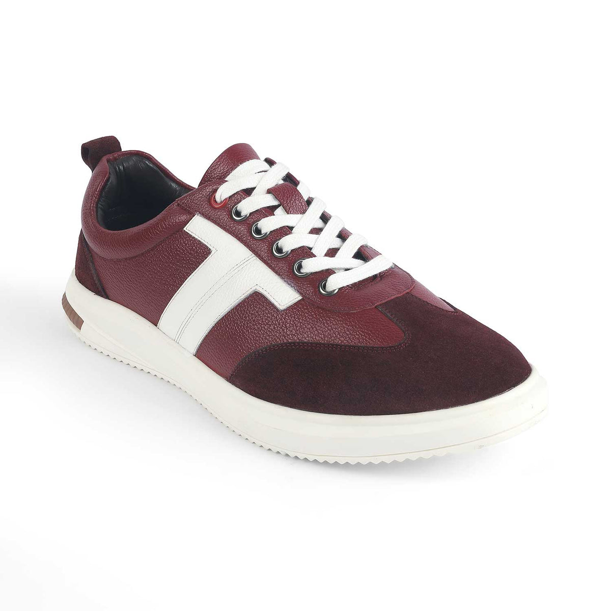 Vorsa Red Men's Round Shape Sneakers Tresmode