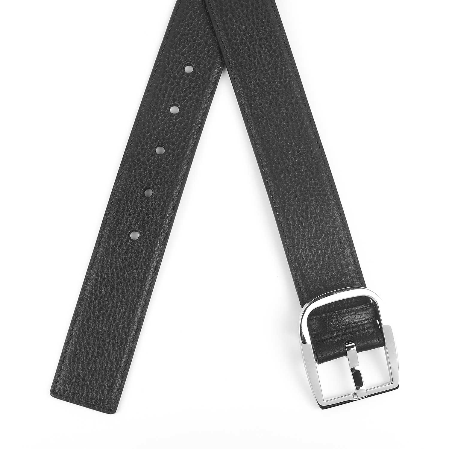 Tresmode Caeser Black Men's Leather Belt