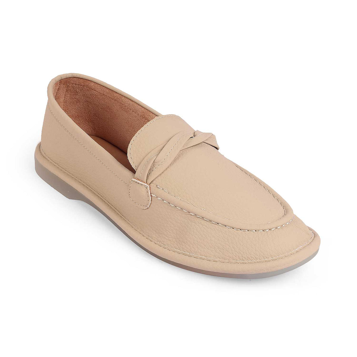 Tresmode Yorko Beige Women's Casual Loafers