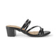 Tresmode Teuice Black Women's Dress Block Heel Sandals