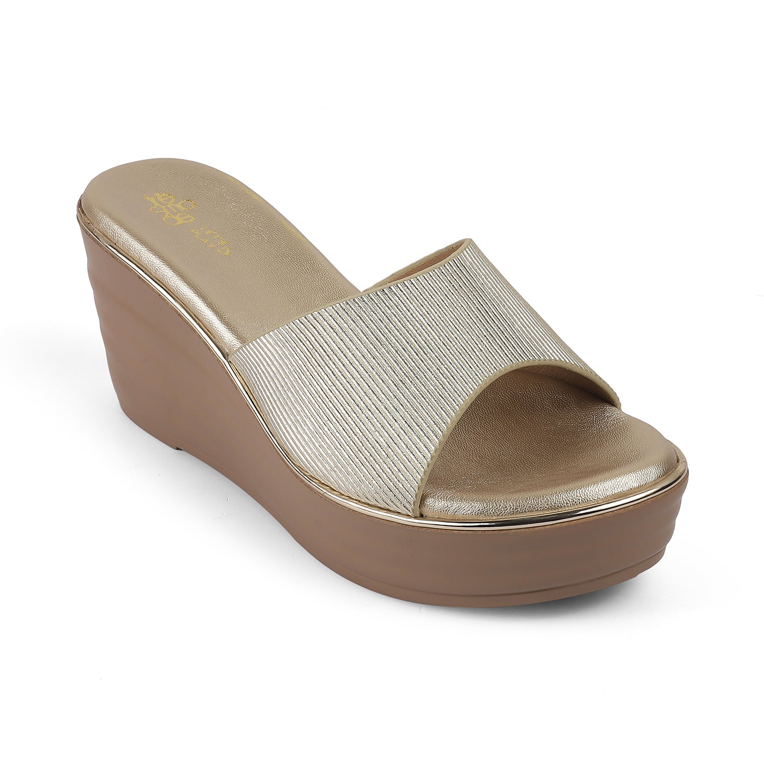 Women's Gold Wedges Tresmode