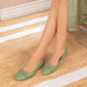 Tresmode Fare Green Women's Dress Ballerinas