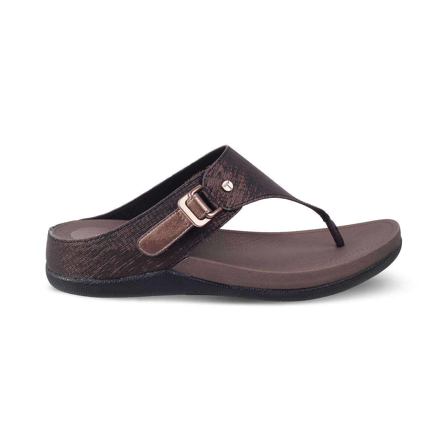 The Aaryed Bronze Women's Casual Wedge Sandals Tresmode - Tresmode