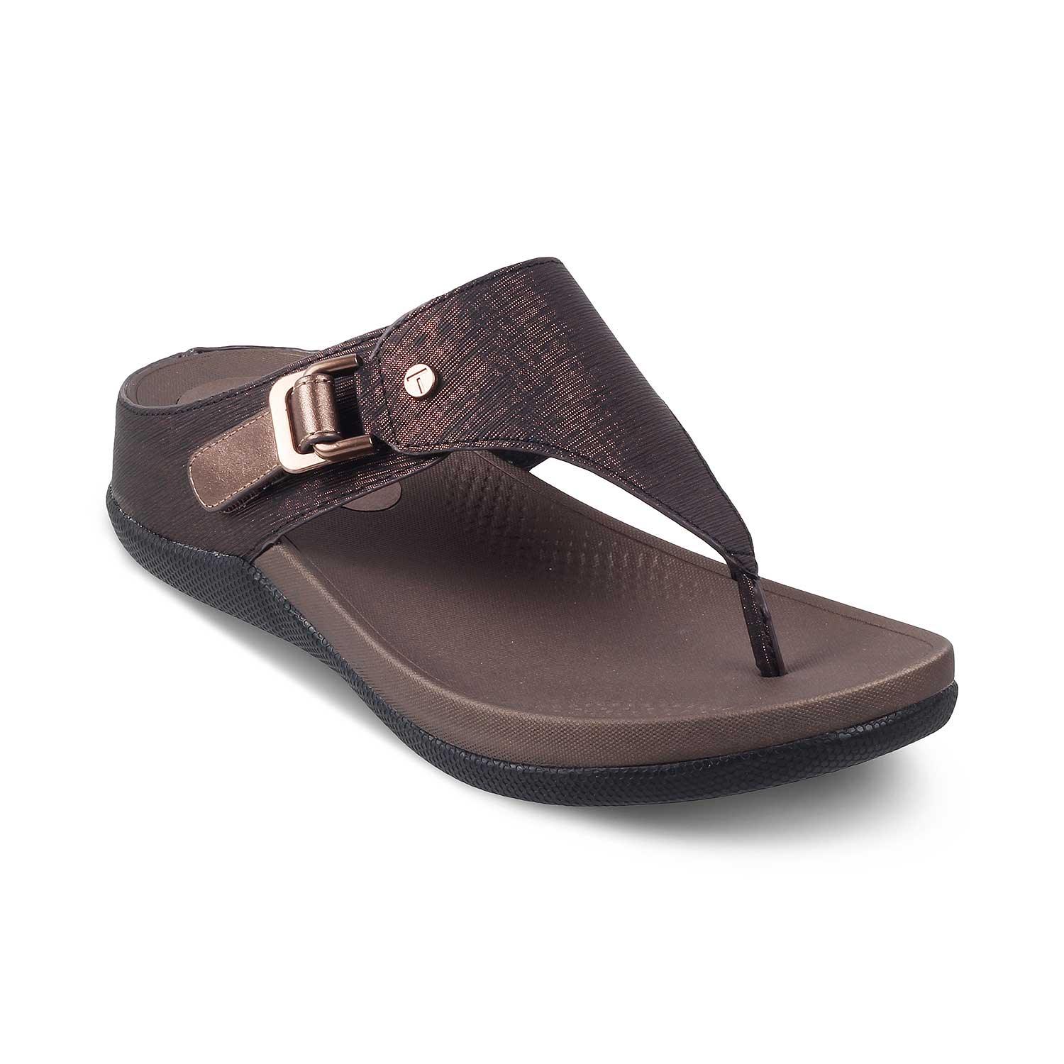 The Aaryed Bronze Women's Casual Wedge Sandals Tresmode - Tresmode