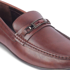 The Abia Brown Men's Leather Driving Loafers Tresmode - Tresmode