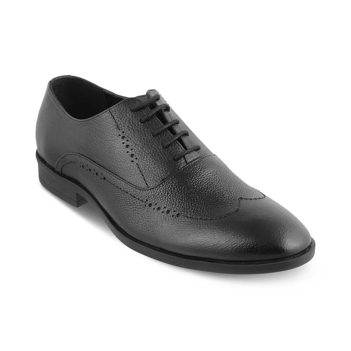 The Alberta Black Men's Oxford Brogue Lace Ups Tresmode - Tresmode