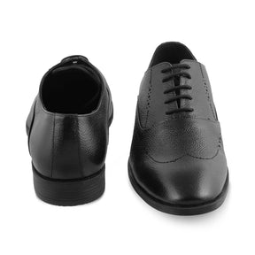 The Alberta Black Men's Oxford Brogue Lace Ups Tresmode - Tresmode