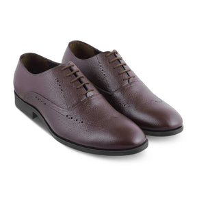 The Alberta Brown Men's Oxford Brogue Lace Ups Tresmode - Tresmode