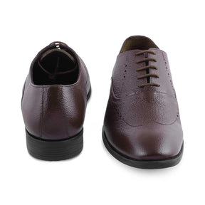 The Alberta Brown Men's Oxford Brogue Lace Ups Tresmode - Tresmode