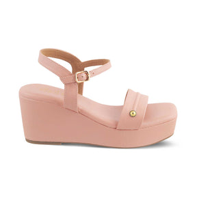 The Amst Pink Women's Dress Wedge Sandals Tresmode - Tresmode