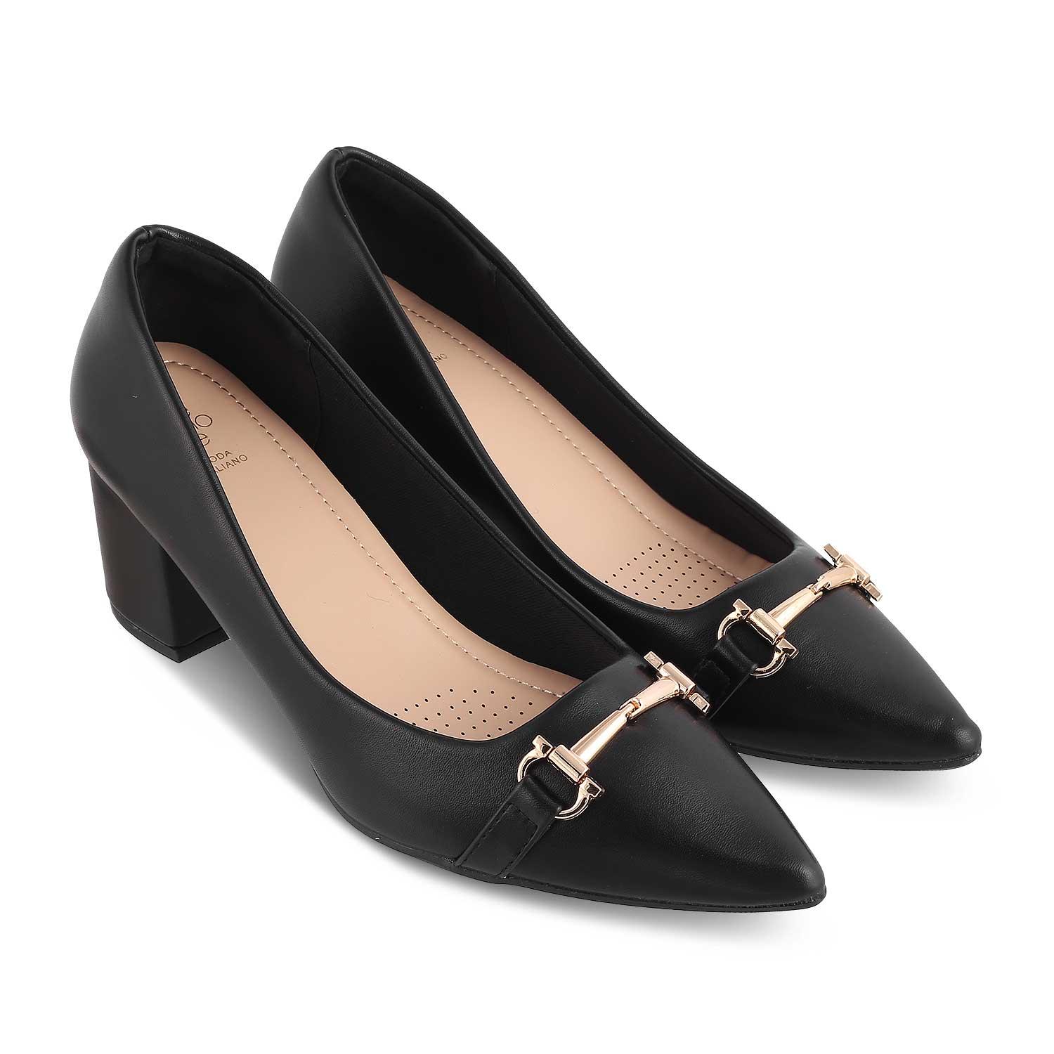 The Amster Black Women's Dress Pumps Tresmode - Tresmode