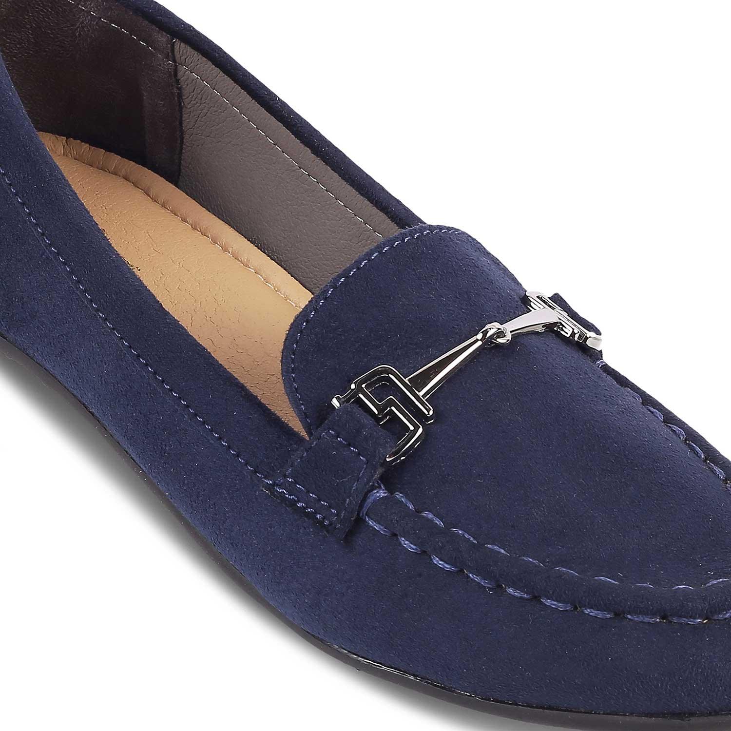 The Angelus Blue Women's Dress Loafers Tresmode - Tresmode