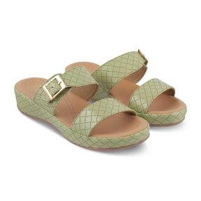 The Argos Green Women's Casual Wedge Sandals Tresmode - Tresmode