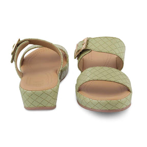 The Argos Green Women's Casual Wedge Sandals Tresmode - Tresmode