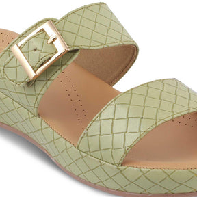 The Argos Green Women's Casual Wedge Sandals Tresmode - Tresmode