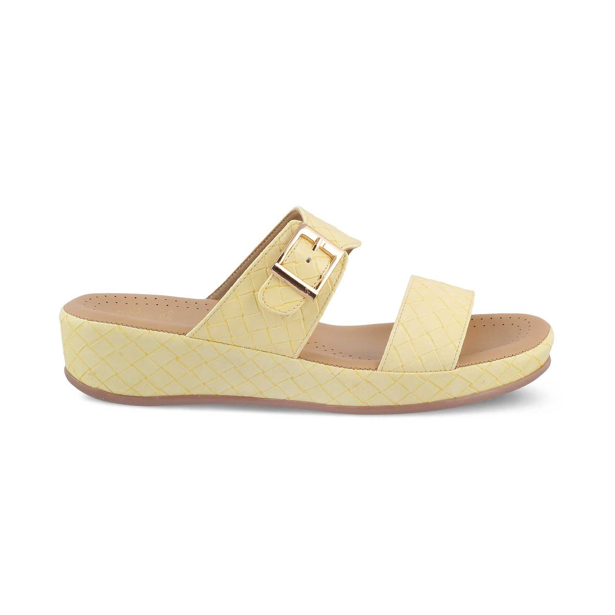 The Argos Yellow Women's Casual Wedge Sandals Tresmode - Tresmode