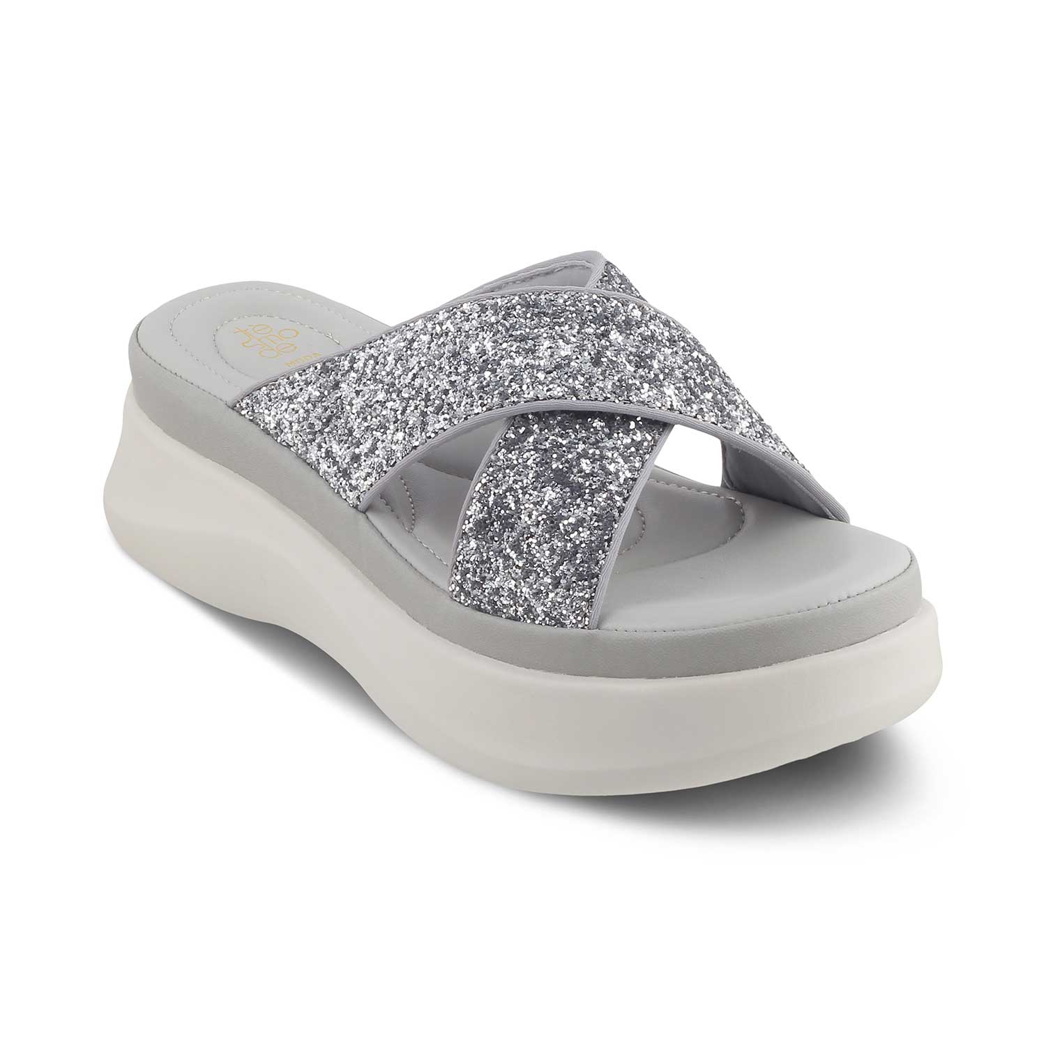 The Arlon Silver Women's Dress Wedge Sandals Tresmode - Tresmode