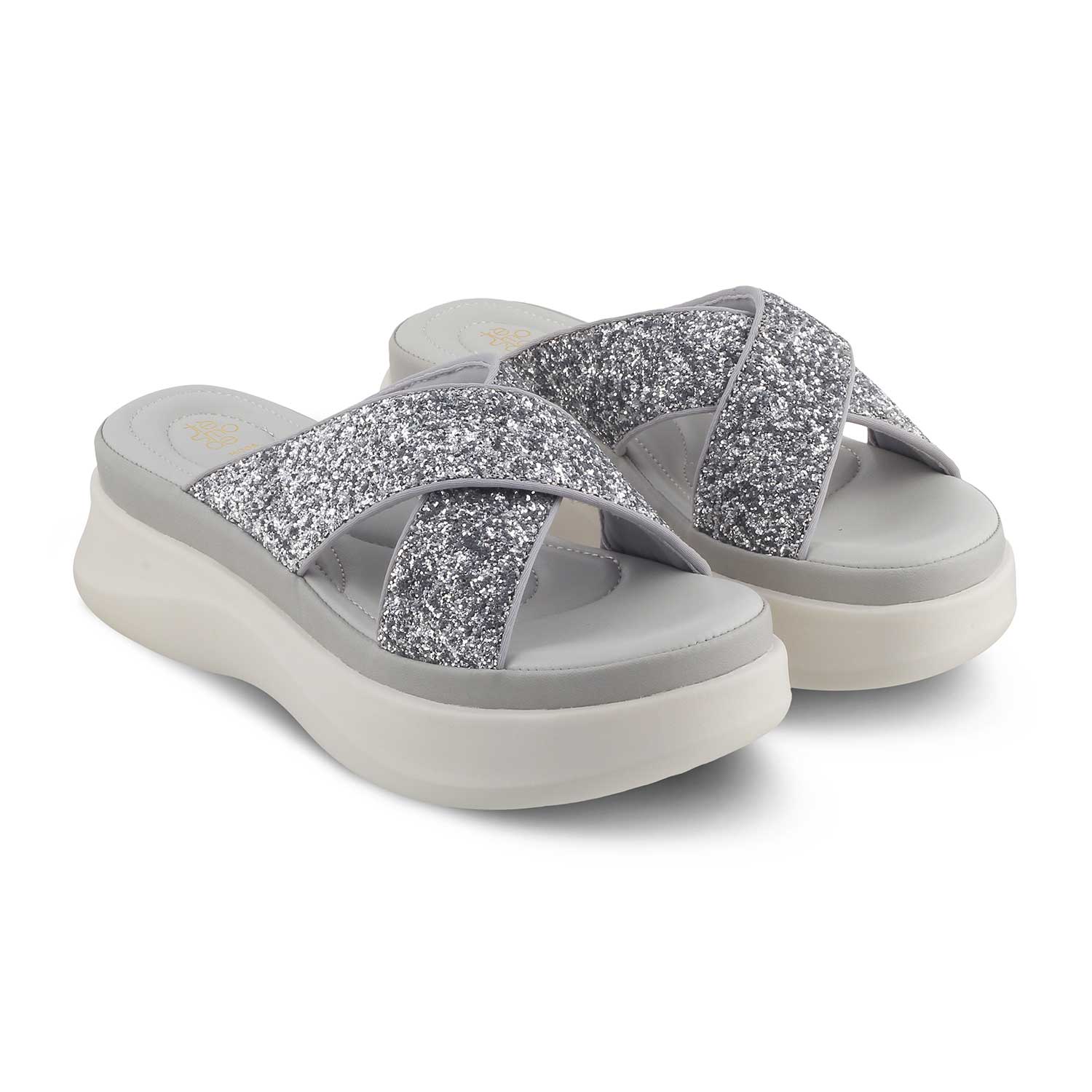 The Arlon Silver Women's Dress Wedge Sandals Tresmode - Tresmode