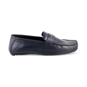 The Astro Blue Men's Leather Loafers Tresmode - Tresmode