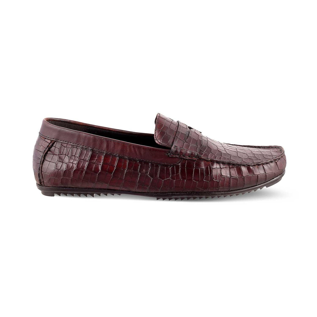 The Avyo Brown Men's Leather Loafers Tresmode - Tresmode