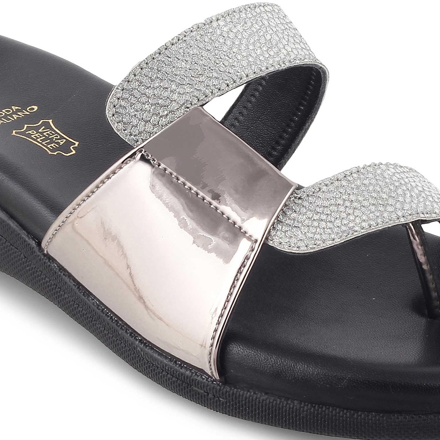 The Bafila Pewter Women's Dress Flats Tresmode - Tresmode