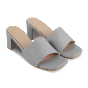 The Barie Grey Women's Casual Block Heel Sandals Tresmode - Tresmode