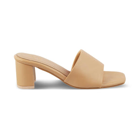 The Baarz Beige Women's Casual Block Heel Sandals Tresmode - Tresmode
