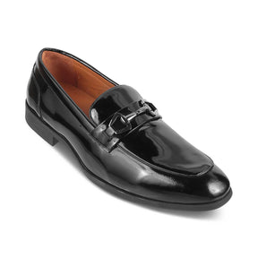 The Biden Black Men's Leather Loafers Tresmode - Tresmode