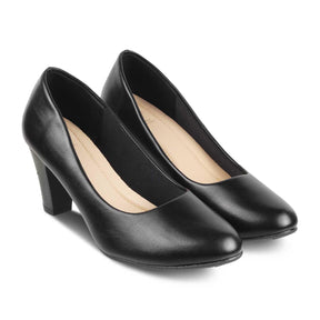 The Bignani-2 Black Women's Dress Heel Pumps Tresmode - Tresmode